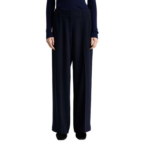 Cue Dark Ink Crepe Wide Leg Pant